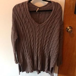 Free People Cable Knit Sweater- sz Small